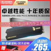 HIKVISION 海康威视 C2000系列 M.2 NVMe 固态硬盘 1TB  券后255元