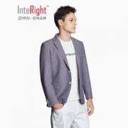 狂暑来袭：INTERIGHT男士泡泡纱休闲修身西装