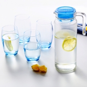 Luminarc 乐美雅 凝彩冷水壶水杯 5件套 圆款 赠密封罐1只