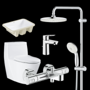 8日10点： GROHE 高仪 恒温花洒套装+马桶+面盆龙头