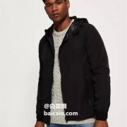 L码，Superdry 极度干燥 Echo Beach Cagoule 男士连帽运动夹克