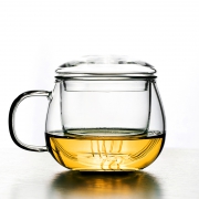 即物 玻璃花茶杯 300ml 6.99元包邮（需用券）