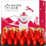 红小厨 麻辣小龙虾熟食 4-6钱 34-50只 净虾2斤*2份