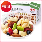 百草味 全进口 高端款混合坚果仁 25g*30袋 礼盒装 79元包邮