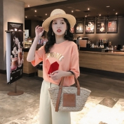 超火网红ins宽松纯棉短袖T恤女 券后￥29