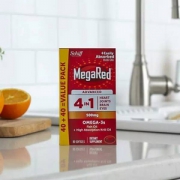 Schiff 旭福 MegaRed 四合一Omega-3s 深海鱼油+磷虾油混合胶囊500mg*40粒*2瓶 ￥59包邮包税