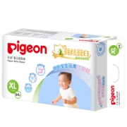 pigeon 贝亲 婴儿真绵实感纸尿裤 XL64片 *2件 153元包邮（合76.5元／件）
