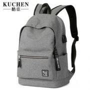 KUCHEN 酷臣 KU9007 休闲简约双肩包 男士背包 29.9元包邮（需用券）