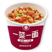 今麦郎 老爸厨房 一菜一面 番茄鸡蛋浇头面 112g 单桶 *25件 140元包邮（合5.6元/件）