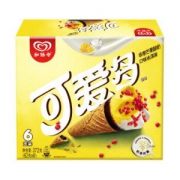 限地区：和路雪可爱多甜筒芒果酸奶口味冰淇淋家庭装62g*6支