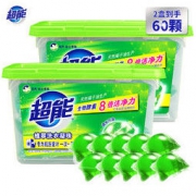 超能 植萃酵素洗衣凝珠 60颗 69元包邮（需用券）