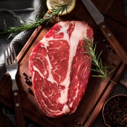 今聚鲜 澳洲原切 眼肉西冷牛排套餐10片 送刀叉、酱料