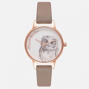 Olivia Burton 绘图动物系列 猫头鹰 女士时装腕表