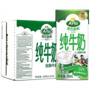 Arla 爱氏晨曦 全脂牛奶 200ml 24盒 普通装 *3件