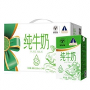 现代牧业 纯牛奶 250ml*24盒 49.9元，可优惠至40.75元
