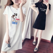 2019新款欧美修身显瘦中长系带