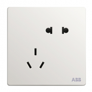 ABB 轩致系列 AF205 五孔插座 雅典白 7.8元包邮（需用券）