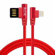 易之鸣 iPhone双弯头数据线 1米 2.6元包邮（需用券）