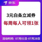 京东 3元白条立减券