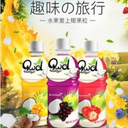 泰国进口，QWD 趣味 椰果粒儿童果汁饮料320ml*6瓶装