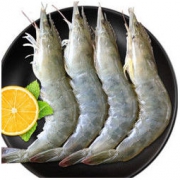 聚天鲜 厄瓜多尔白虾南美大虾 2kg 60-80只 *2件