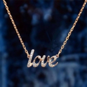 SWAROVSKI 施华洛世奇 Emotion LOVE密镶仿水晶项链