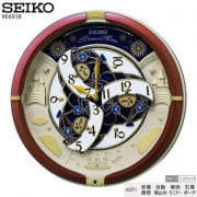 SEIKO 精工 RE601B 光感电波 音乐挂钟