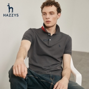 ￥468包邮 Hazzys 哈吉斯 ASTZE09BX02 男士短袖POLO衫