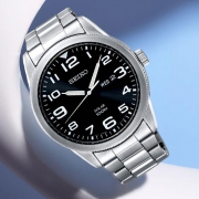 SEIKO 精工 SNE471J1 男士光动能腕表 1249元包邮（下单立减）