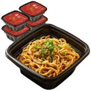 蔡林记 黑鸭脖味免煮热干面 255g*4碗