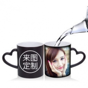diy定制 照片变色马克杯 杯+盖+勺子 12.9元包邮（需用券）