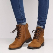 37码，Clarks 其乐 Orinoco Spice 女士真皮系带短靴