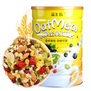 益汇坊坚果水果麦片1000g *5件 +凑单品 73.8元（双重优惠）