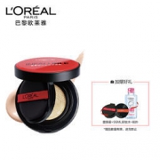 L'OREAL PARIS 巴黎欧莱雅 恒放溢彩持色哑光遮瑕轻垫霜 正装14g+替换装14g+卸妆水95ml+粉扑 199元包邮
