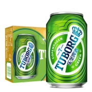 限地区：Tuborg 乐堡 啤酒 330ml*24听 整箱装 39元