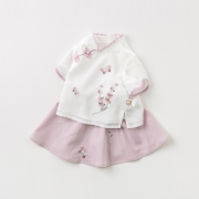 davebella 戴维贝拉 女童中国风汉服裙套装 139元