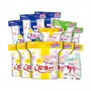 10点开始：Free 飞 超薄棉柔卫生巾组合装 97片 *2件 +凑单品 43.9元包邮（需用券，合21.95元/件）