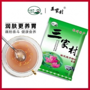 三家村西湖藕粉 杭州特产桂花纯莲藕粉羹 农家手工营养早餐粉400g