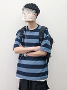 方少青年男士休闲条纹短袖T恤 券后49元包邮