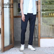 INTERIGHT 棉氨净色 男士休闲长裤