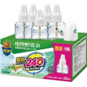 京东PLUS会员：超威雨后薄荷电蚊香液270晚（40ml*4瓶+20ml）*6件