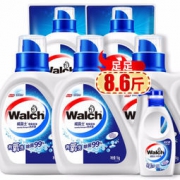 威露士 双效有氧 除菌洗衣液 6件套 瓶装1kg*3+补充装500g*2+内衣净300g 59.9元