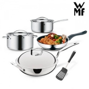限PLUS会员，WMF 福腾宝 不锈钢 Gala Plus 系列 锅具3件套+中华炒锅 28cm