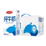 三元 小方白纯牛奶 250ml*16盒 *2件