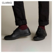 限EU39.5码，Clarks 其乐 Komuter Walk 男士真皮低帮平底系带休闲鞋