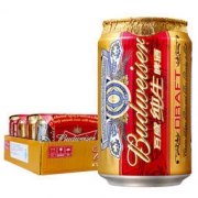 Budweiser 百威纯生啤酒330ml*24听 129元包邮
