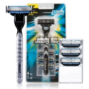 12日21点：Gillette 吉列 锋速3经典剃须刀 1刀架1刀头+3刀头 34.5元包邮（限前2小时）