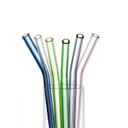 TQVAI 华派 玻璃吸管 192mm 2支装 直/弯可选 送吸管刷  券后5.1元