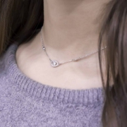 SWAROVSKI 施华洛世奇 LUCKILY EVIL EYE 恶魔之眼项链 5368240