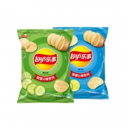 乐事（Lay's） 薯片 黄瓜味 145g + 青柠味 145g *6件 70元（合11.67元/件）